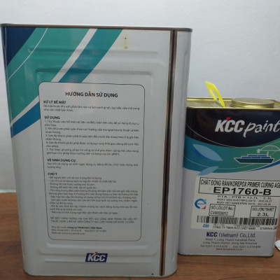 Sơn lót Epoxy KCC EP1760 màu xám 16L/Bộ