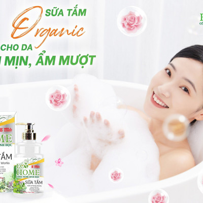 Sữa Tắm Nước Hoa Công Nghệ Sinh Học ECOHOME Kim Ngân Store Giúp Loại Bỏ Bụi Bẩn Trên Da, Không Gây Khô Da, Dưỡng Ẩm Da