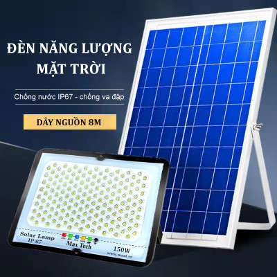 Đèn năng lượng mặt trời MAXTECH bóng to 150w, 200w, 250w, 300w - Công suất lớn, Siêu bền- D1370