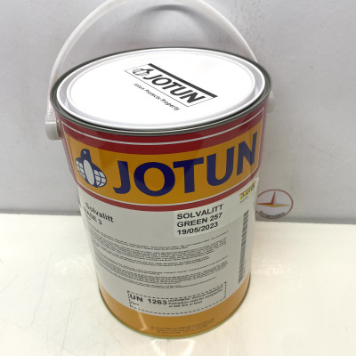 Sơn chịu nhiệt 600oC Jotun Solvalitt màu xanh lá Green 257 _ 5L