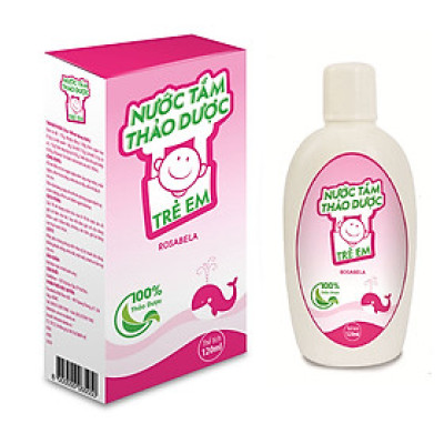 Nước Tắm Thảo Dược Trẻ Em Rosabela, ngăn ngừa rôm sảy (120ml)