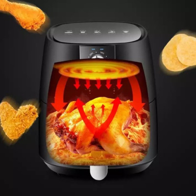 Nồi Chiên Không Dầu ABG Camel 5L Công Suất 1350W Thế Hệ Mới Không Dầu, Không Khói, Không Lo Sợ Béo, Làm Chín Thực Phẩm Cực Nhanh - Bảo Vệ Sức Khỏe Mọi Nhà, Nồi Chiên K Dầu - Hàng Chính Hãng