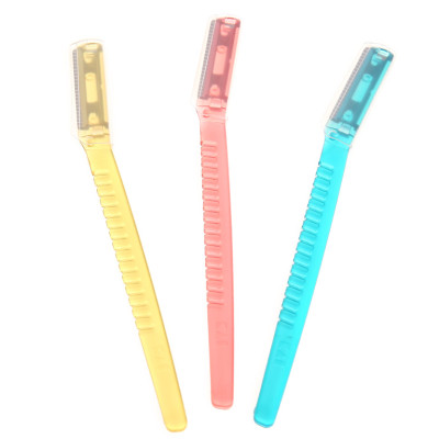 Dao Cạo Lông Mặt Lưỡi Đơn Kai Can EyeBrow Caml 06685-3P4 (Set 3 cây)