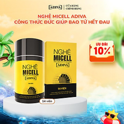 Thực phẩm BVSK: Nghệ Micell ADIVA (Hộp 14 viên)