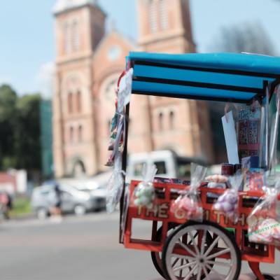 Mô Hình Sài Gòn Xưa Và Nay Thu Nhỏ - Thế Giới Tí Hon - Xe Đồ Chơi - HR10