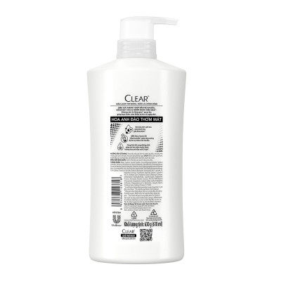 Dầu gội sạch gàu Clear Hoa Anh Đào đánh bay gàu & nhờn ngứa, sảng khoái cả ngày dài 630G