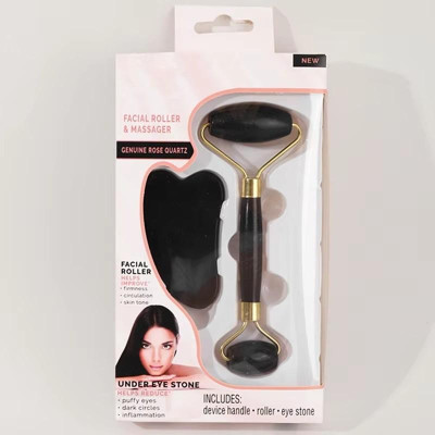 Cây Lăn Mặt Massage tăng kèm Ván Guasha Bằng Đá Cạo Mát Xa (Xả Kho)