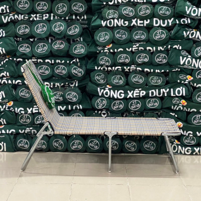 GHẾ - GIƯỜNG XẾP  DUY LỢI THÉP CHÂN DÀI (TẶNG 10 MÓC ÁO KÉP NHỰA CAO CẤP DUY LỢI)