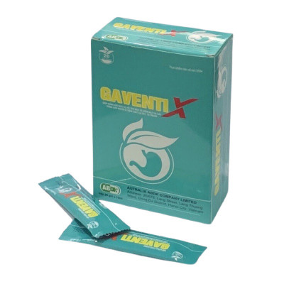 ￼Gel dạ dày Gaventi X - Hỗ trợ Giảm đau dạ dày, ợ hơi, ợ chua, trào ngược ( hộp 20 gói), Lisse