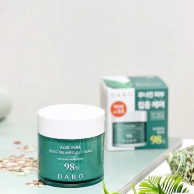 KEM DƯỠNG LÔ HỘI DƯỠNG ẨM CHUYÊN SÂU SIÊU DƯỠNG CHẤT CÂN BẰNG TỰ NHIÊN PH 5.5- DABO ALOE VERA BOOSTING AMPOULE CREAM