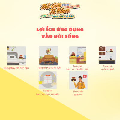 MÔ HÌNH TỰ LẮP RÁP DIY SÀI GÒN THU NHỎ - CÀ PHÊ ĐÁ - AD07