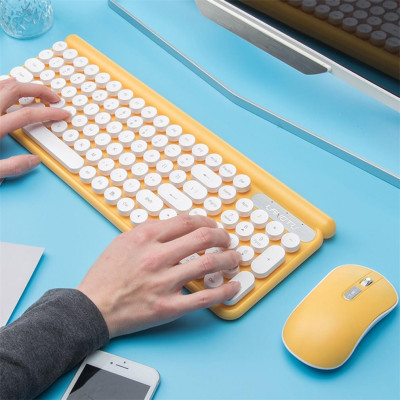 Bộ bàn phím chuột không dây LANGTU LT400-MÀU NGẪU NHIÊN-HÀNG CHÍNH HÃNG 