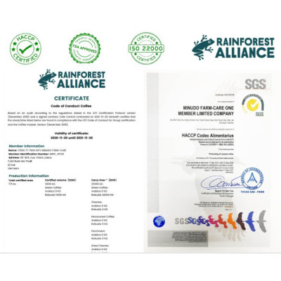 Gói 500g_Cà phê AEROCO hạt rang A7 (100% Robusta) nguyên chất 100% rang mộc hậu vị ngọt thơm quyến rũ, phù hợp pha máy và pha phin