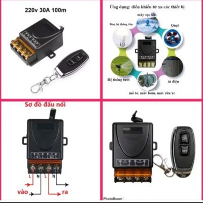 1 BỘ ĐIỀU KHIỂN BẬT TẮT CÁC THIẾT BỊ ĐIỆN NHƯ MÁY BƠM BÓNG ĐÈN TỪ XA QUÁ CHUẨN CHẤT LƯỢNG