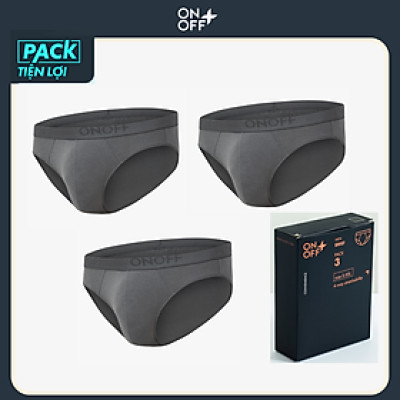 Hộp combo 5 quần lót nam cotton spandex dáng trunk ONOFF mềm mại co giãn thỏa mái 18UQ24A316-18UQ24A323