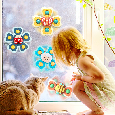 Đồ chơi con quay họa tiết động vật vui nhộn Baby-S, Con quay cho bé nhiều màu sắc đáng yêu – SDC064