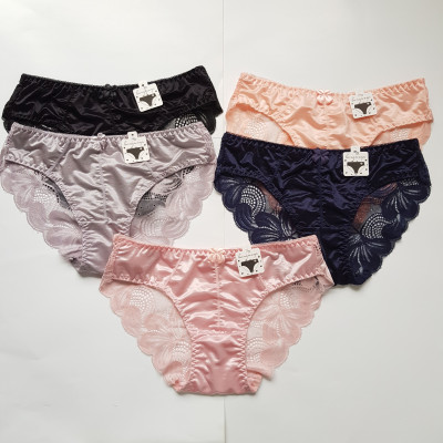 combo 5 chiếc quần lót ren lụa đính nơ phong cách tiểu thư cực xinh