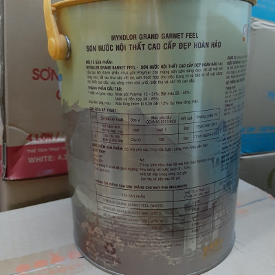 Sơn nước nội thất cao cấp bóng mờ Mykolor Grand Garnet Feel
