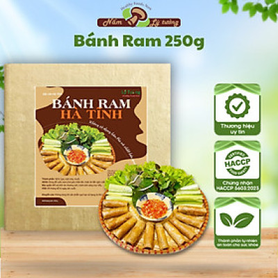 Bánh Ram Hà Tĩnh Lý Tưởng 250g, Chả Ram Cuốn Nem Giòn Ngon, Phơi Sương Hút Chân Không
