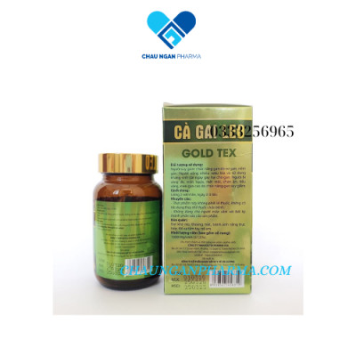 Bổ gan Cà Gai Leo thảo dược mát gan, giải độc gan - 50 viên [Cà Gai Leo Gold Tex Chai vàng]