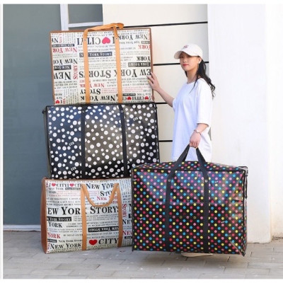 Túi bạt - Túi dứa bỏ hành lý  - Túi đựng đồ chăn quần áo có dây kéo kích thước lớn 50 x 35 x 20cm  siêu bền , rất tiện dụng cho mọi gia đình 