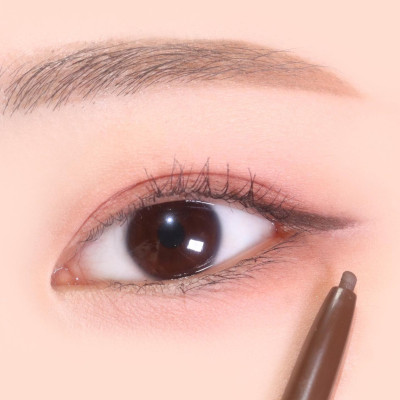 Bút Chì Sáp Kẻ Lông Mày Không Lem Trôi Lõi Siêu Mịn Màu Nâu Sáng Kissme Heroine Make Quick Eyeliner