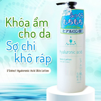 Nước dưỡng da chiết xuất acid hyaluronic s select 500ml/chai