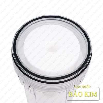 Bộ lọc đơn đầu nguồn chung cư BIGBLUE Yamato 10inch | công suất lọc lớn 1.5 -2m3/h | ren 34 (1’’) | (trong suốt) | kèm lõi lọc | Hàng chính hãng