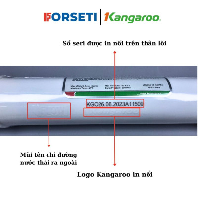 Lõi số 2 kangaroo (lõi HK) hydrogen T33 to, than GAC  máy KG100HK, KG10A4, KG100ES, KG100EO - Hàng chính hãng