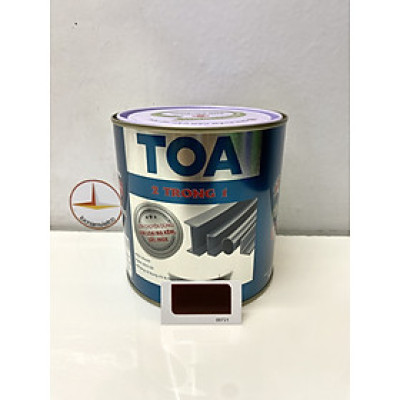 Sơn sắt mạ kẽm Toa 2 trong 1 màu nâu đỏ 721 _ 800G