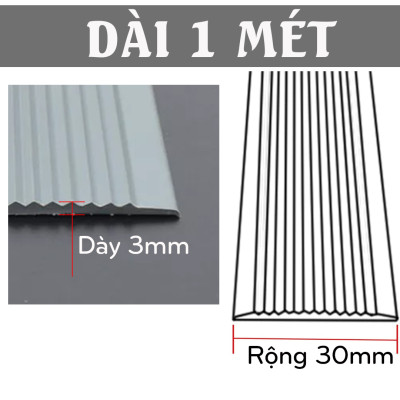 Băng Keo Chống Trượt, Miếng Dán Bậc Cầu Thang Bằng Nhựa PVC Dài 1 Mét Sẵn Keo 3M Siêu Dính, Anh Toàn Legaxi