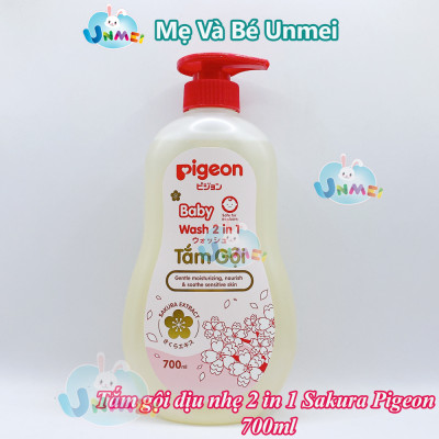 Tắm gội dịu nhẹ 2 in 1 Sakura Pigeon 200ML/700ML