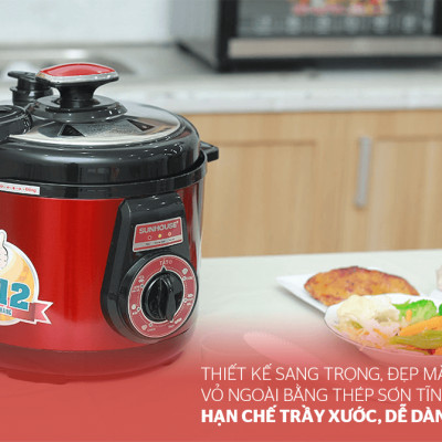 Nồi Áp Suất Điện Đa Năng Sunhouse SHD1552 - Hàng Chính Hãng