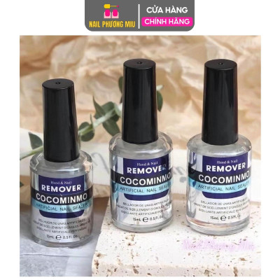 Nước Phá Gel Cocominmo 15ml Làm Nail, Phá Gel Coco Lạnh Không Nóng Móng, Nhanh Chóng, Không Cần Ủ, Vỏ Chai Sang Chảnh Nữ Women gel  phá sơn