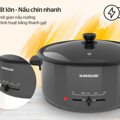 Nồi lẩu điện 3.5L SUNHOUSE SHD4523 - Hàng chính hãng