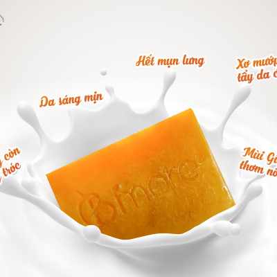 Xà phòng Gấc Bimore an toàn lành tính ngừa mụn