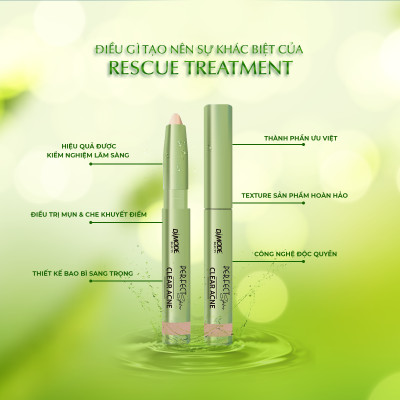 Tinh chất dành cho da mụn RESCUE TREATMENT DAMODE chai 2,5 gr