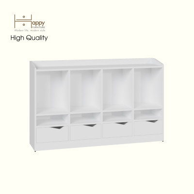 [Happy Home Furniture] WINNI, Tủ lưu trữ 4 ngăn kéo , 140cm x 28cm x 86cm ( DxRxC), THK_141