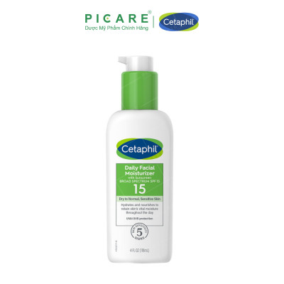Sữa Dưỡng Ẩm Chống Nắng Dịu Lành Cho Da Nhạy Cảm Cetaphil Daily Facial Moisturizer SPF15 118ml
