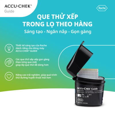 Hộp 25 Que Thử Đường Huyết ACCU-CHEK Guide
