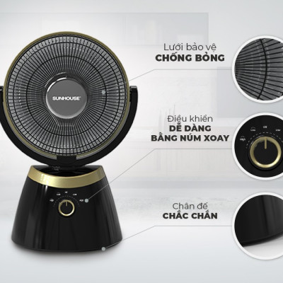 Quạt Sưởi Carbon Sunhouse SHD7008 - Hàng Chính Hãng