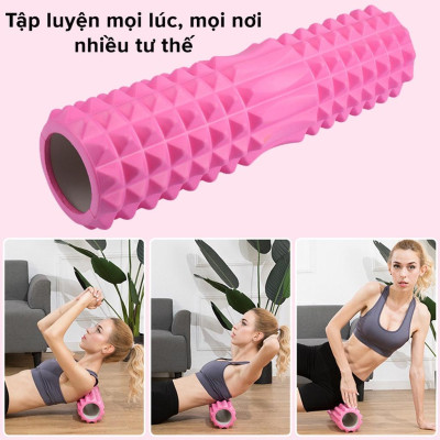Con Lăn Yoga Massage Foam Roller Ống Trụ Xốp Tập Thể Thao Giãn Cơ Có Gai Roam Rollet Cao Cấp Chính Hãng dododios