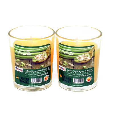 Hộp 6 ly nến thơm votive Eden Candle FTRAMART EDC0016 Citronella (Hương sả chanh)