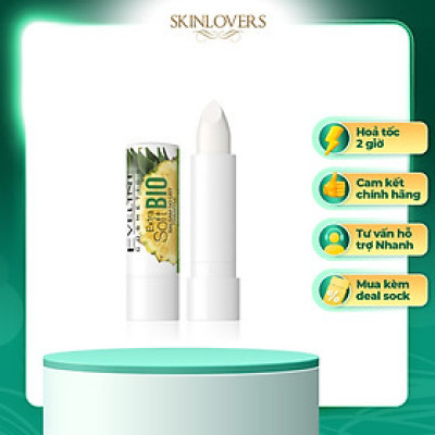 Son dưỡng Eveline Extrasoft Bio ngăn khô môi hương dứa 4g