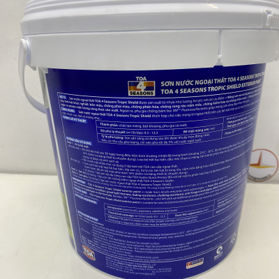 Sơn nước Toa 4 Seasons Tropic shield ngoại thất màu xanh 7410 _ 5L