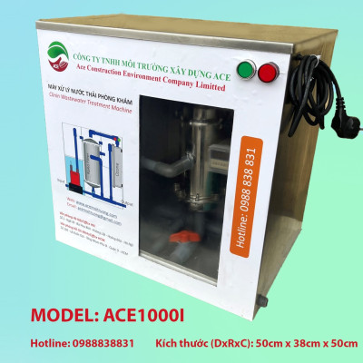 (Hàng chính hãng) Máy lọc nước thải Litero ACE1000I xử lý nước thải Phòng khám y tế công nghệ oxy hoá bậc cao kết hợp lọc nano và than hoạt tính 1 bộ