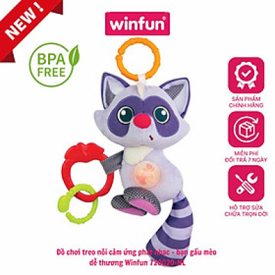 Đồ chơi treo nôi cảm ứng phát nhạc - bạn cáo dễ thương Winfun WF720021-01