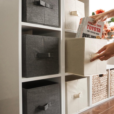 Hộp vải đựng đồ đa năng xuất Mỹ Royexe, Hộp vải đựng đồ TD4 sang trọng kích thước 28x28x28cm - Hàng cao cấp chính hãng miDoctor