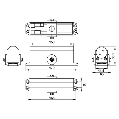 Thiết Bị Đóng Cửa Tự Động 60Kg EN3 Hafele - 931.77.049