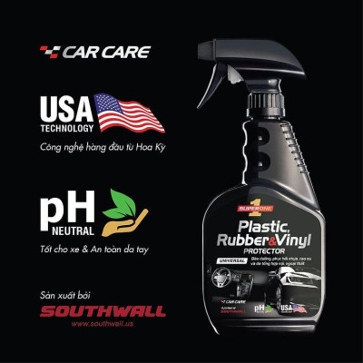 Dung Dịch Bảo Dưỡng Nhựa, Cao Su & Da Tổng Hợp Ô Tô SUPERONE Plastic, Rubber and Vinyl Protector - Universal SOUTHWALL A302